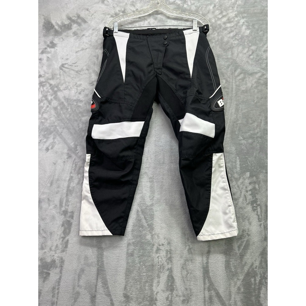 BILT Takedown Motocross Dirt Bike ATV Riding Pants Black White Women 5/6 Blorp 1